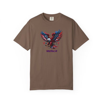 Merica Eagle Unisex T-shirt, American Patriot Tee, 4th of July Shirt, Independence Day Top, USA Flag Apparel, USA, Gift for Him