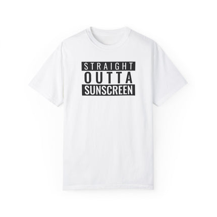 Beach Graphic Tee - Straight Outta Sunscreen Unisex T-shirt