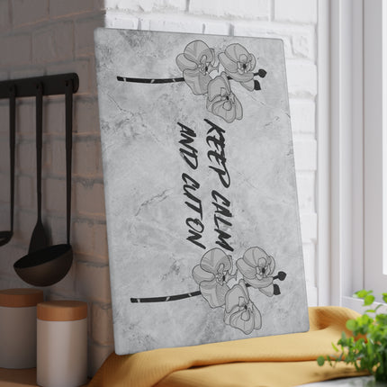 Glass Cutting Board - Keep Calm and Cut On