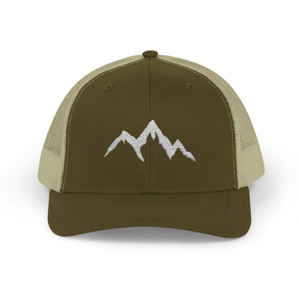 Mountain Hiker Snapback Trucker Cap - Adventure Hat for Outdoors Enthusiasts, Men's Baseball Cap, Outdoor Explorer Gift, Mountain Climbing