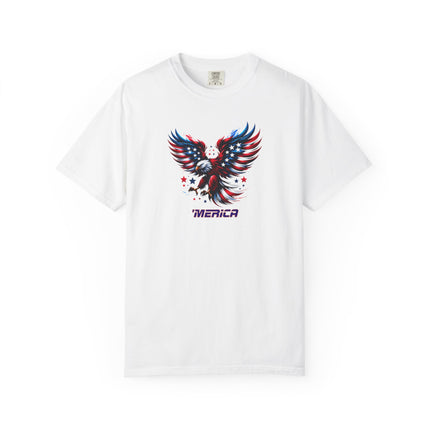Merica Eagle Unisex T-shirt, American Patriot Tee, 4th of July Shirt, Independence Day Top, USA Flag Apparel, USA, Gift for Him