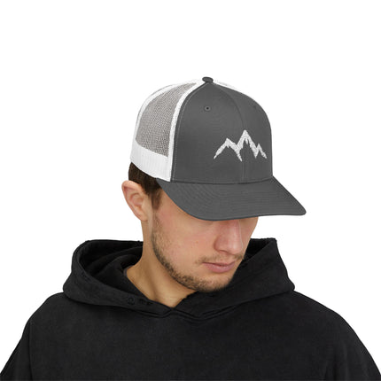 Mountain Hiker Snapback Trucker Cap - Adventure Hat for Outdoors Enthusiasts, Men's Baseball Cap, Outdoor Explorer Gift, Mountain Climbing