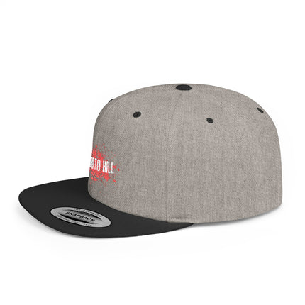 Hard to Kill Flat Bill Snapback Hat - Durable Snapback Cap for Men and Women, Cool Snapback Hat, Stylish Snapback Cap, Trendy Flat Bill Cap,
