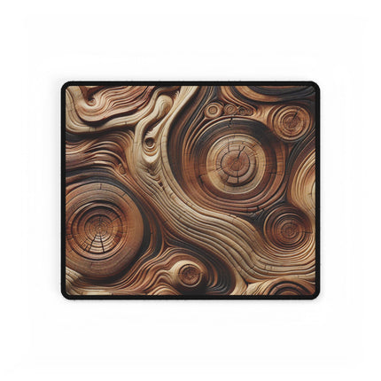 Desk Mats, Wood Grain Effect Non-Slip Desk Pad, Rustic Office Table Protector, Neoprene Mouse Pad, Gamer Mat, Unique Gift, Home Decor