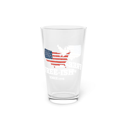 Pint Glass - Patriotic 16oz Cup for Independence Day Party, American History Enthusiast, Fourth of July Celebrations, USA Gift, Declaration