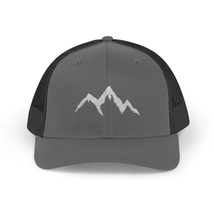 Mountain Hiker Snapback Trucker Cap - Adventure Hat for Outdoors Enthusiasts, Men's Baseball Cap, Outdoor Explorer Gift, Mountain Climbing