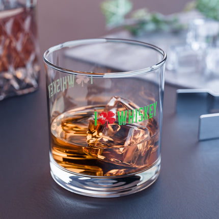 Funny Whiskey Rocks Glass, 10oz - Perfect for St. Patrick's Day, Gift for Dad, Unique Barware, Party Drinks, Home Bar Decorations